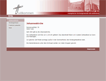 Tablet Screenshot of orte.kirche-klettenberg.de